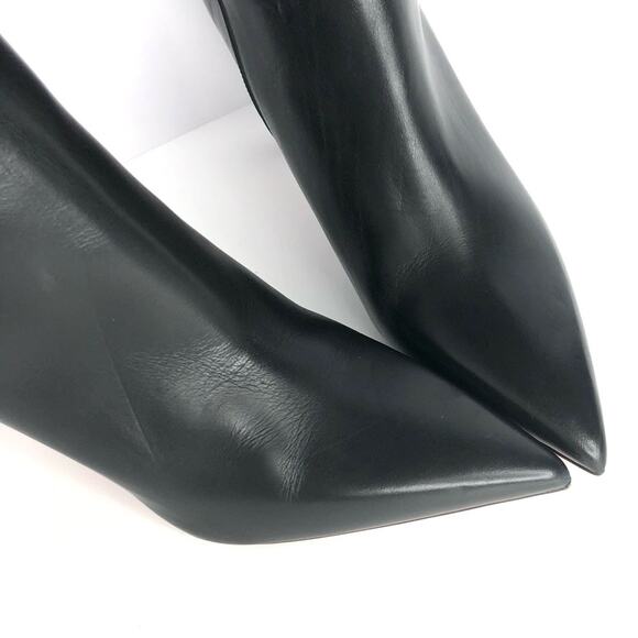 NEW Christian Louboutin Condora Botta 85 Black Knee High Pointed Toe Boots 37 - Picture 8 of 10